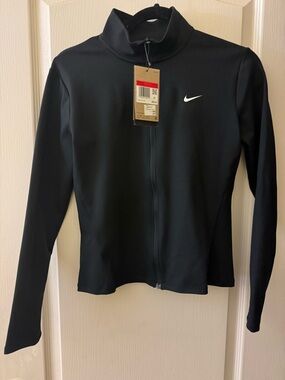 NIKE : Women's Black Training Zip-Up Hoodie - NWT : Size Large